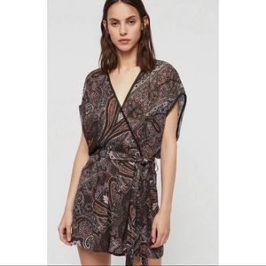 All Saints Reid Scarf Playsuit NWT US6